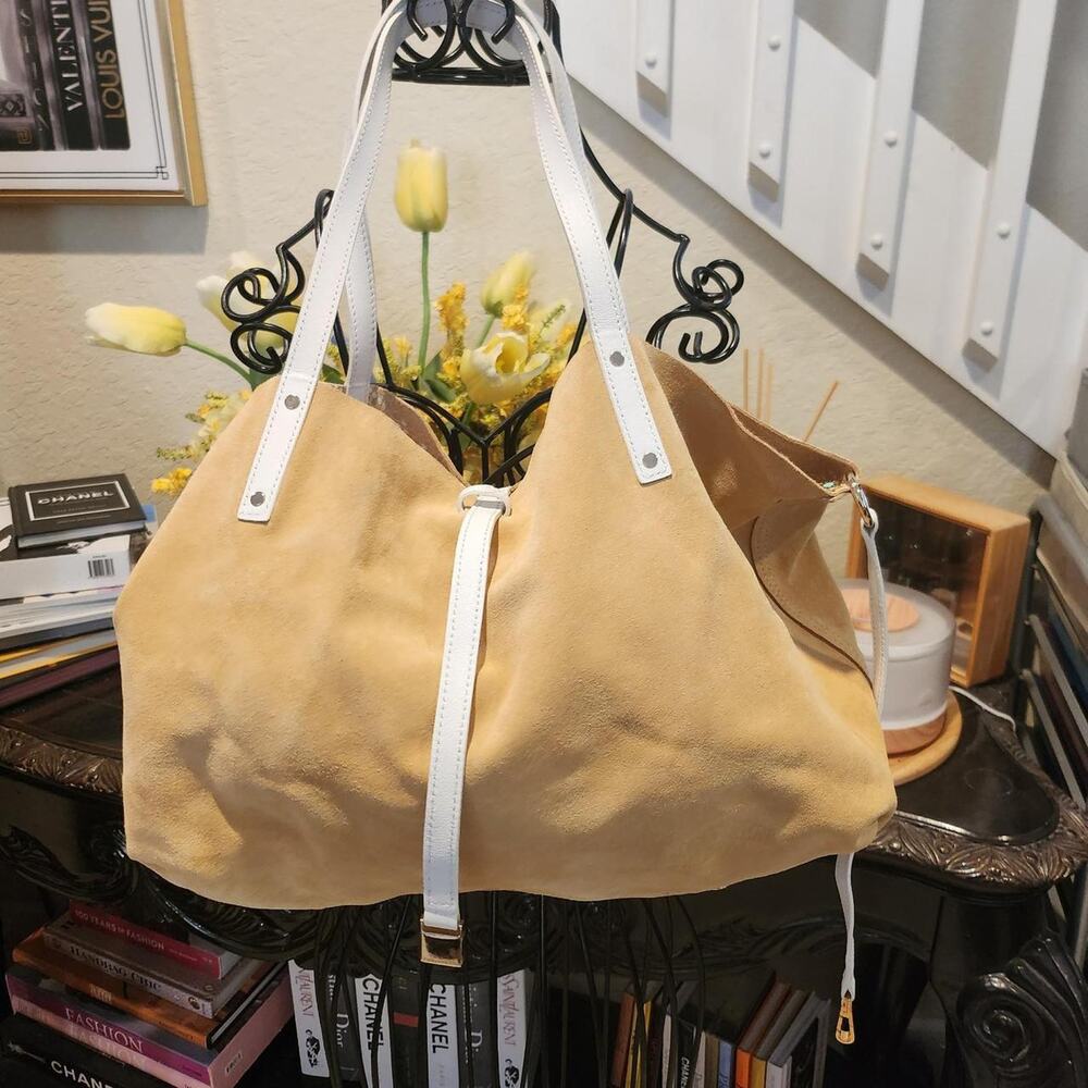 Tiffany & Co. suede reversible tote bag